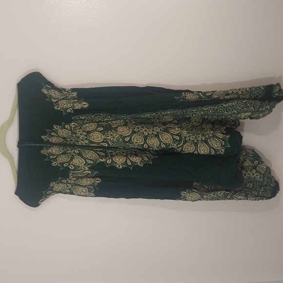 Jinova Parachute Boho Yoga Relaxed Pant Emerald Green Gangnam Style Pant - Picture 3 of 9